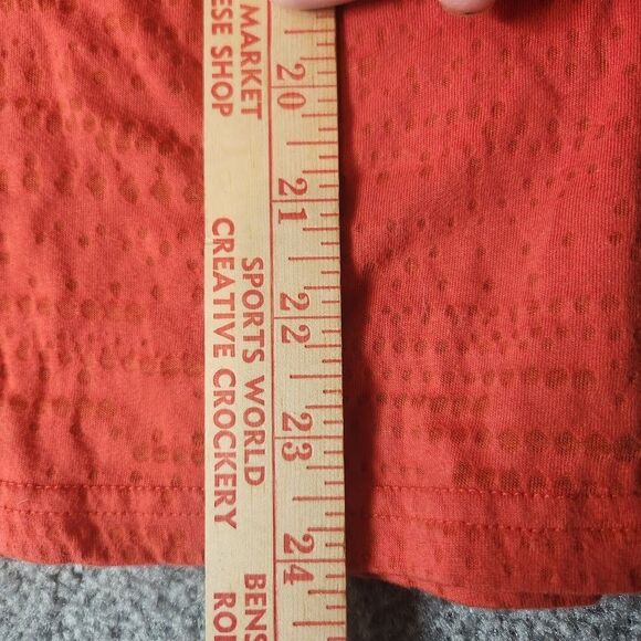 Eddie Bauer Womens Tank Top Size Medium Orange Lightweight Breathable - Picture 5 of 5